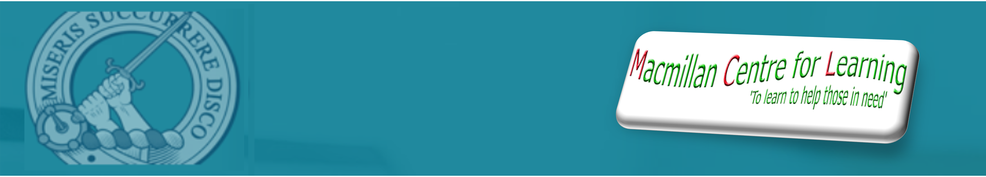 Macmillan Centre for Learning header